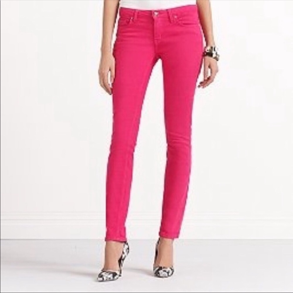 KATE SPADE BROOME STREET DENIM IN HOT PINK, SIZE 27